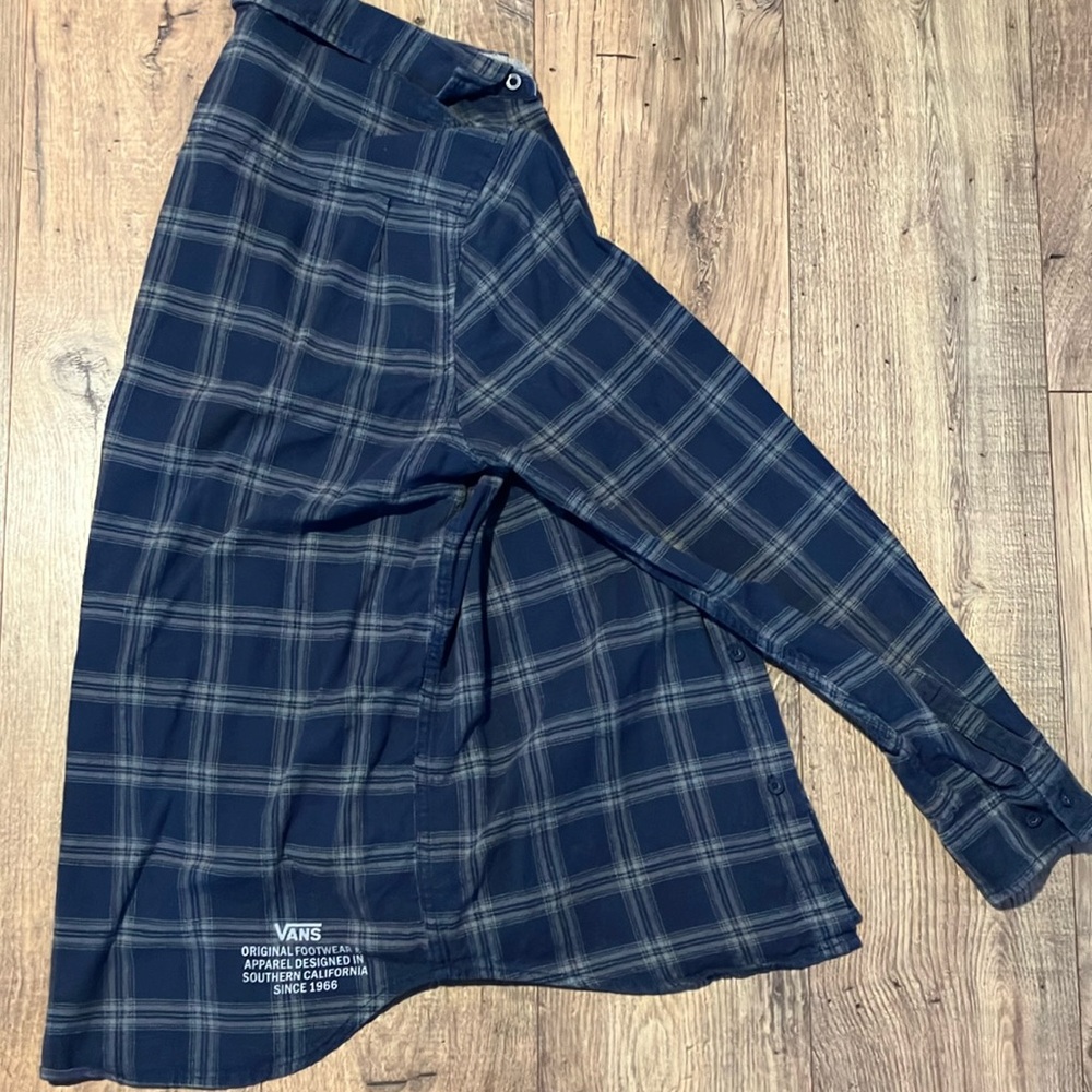 Blue vans flannel